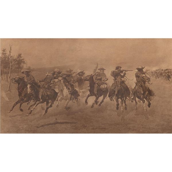 Frederic Remington, lithograph