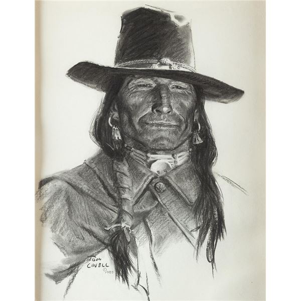 Tom Lovell, charcoal