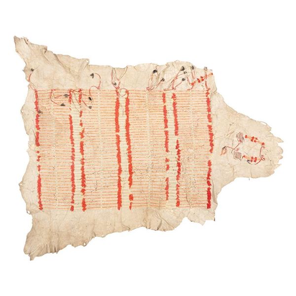 Sioux Quilled Hide Robe, 72" x 60"