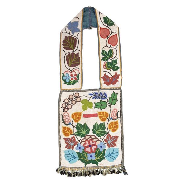 Woodlands Beaded Bandolier Bag, 48" x 18"