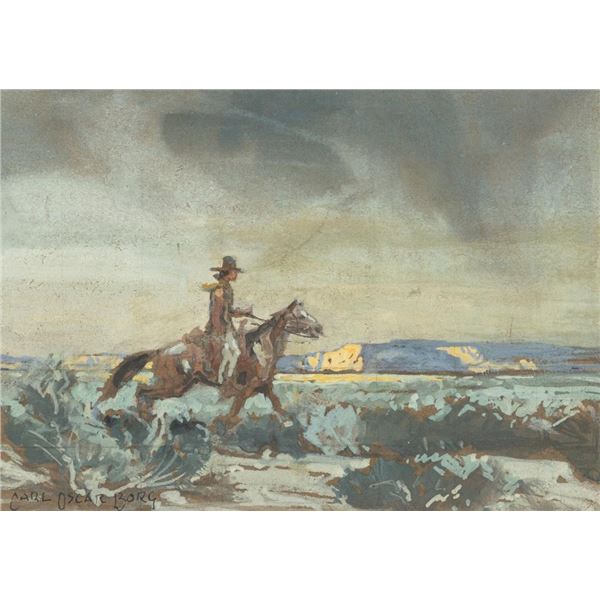 Carl Oscar Borg, gouache