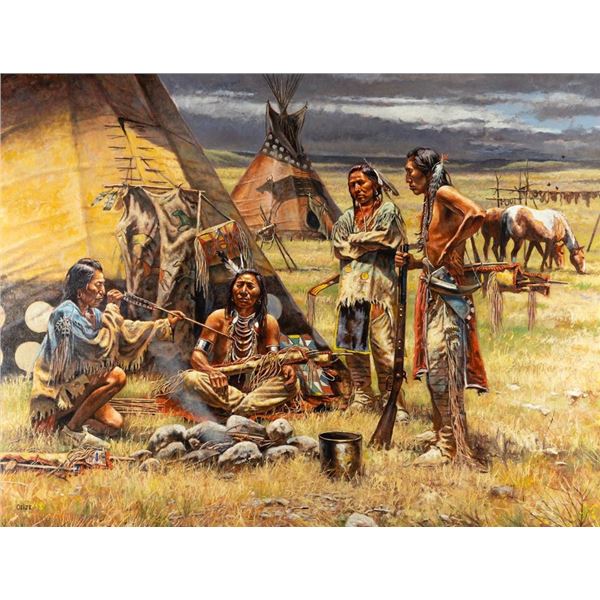 Don Oelze, oil on canvas