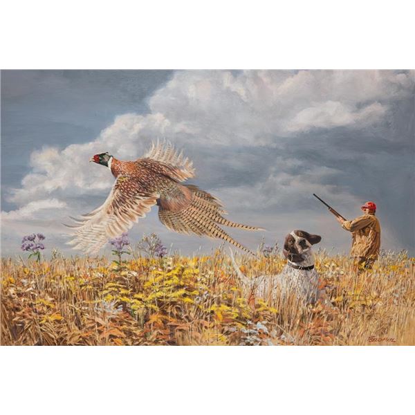 Tom Beecham, oil on board