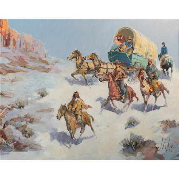 Vladan Stiha, oil on canvas