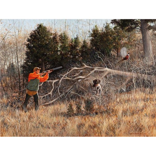 Bob Bertram, oil on board