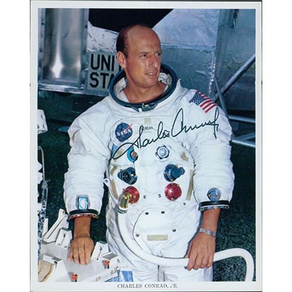 NASA Astronaut Charles Conrad Jr. signed photo. JSA Authenticated