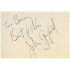 Image 1 : The Postman Always Rings Twice John Garfield signed note