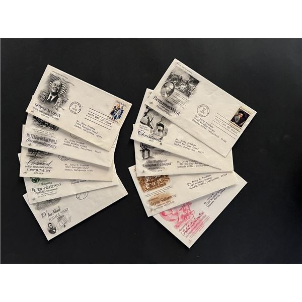 Lot of 10 US history FDC's