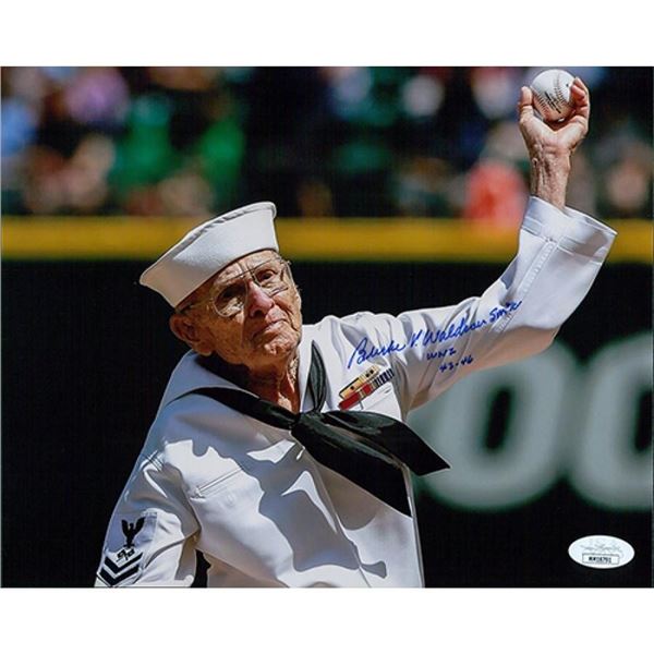 Burke Waldron Seattle Mariners WWII signed photo. JSA Authenticated