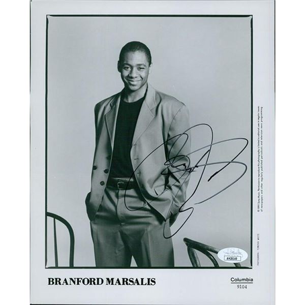 Jazz Musician Branford Marsalis signed promo photo. JSA Authenticated