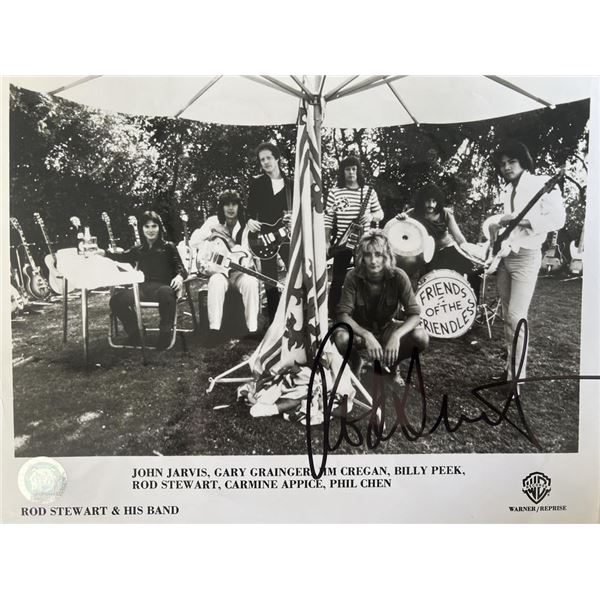 Rod Stewart signed photo GFA authenticated