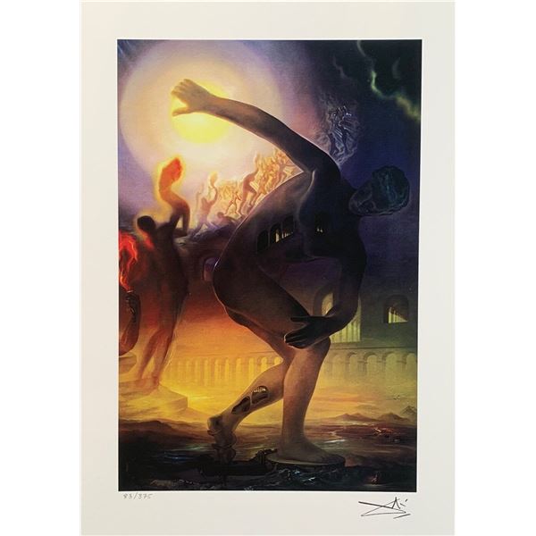 Salvador Dali COSMIC ATHLETE Facsimile Signed & Numbered Giclee