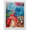 Image 1 : Marc Chagall EIFFEL TOWER SERENADE Facsimile Signed Limited Edition Giclee