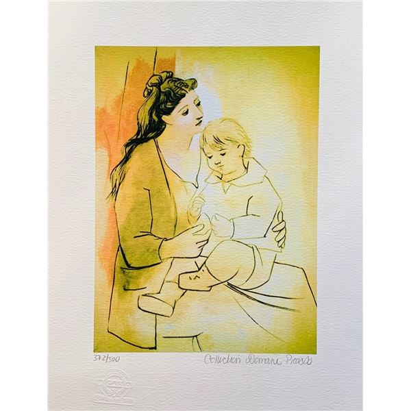 Pablo Picasso MOTHER AND SON Estate Signed Limited Edition Giclee