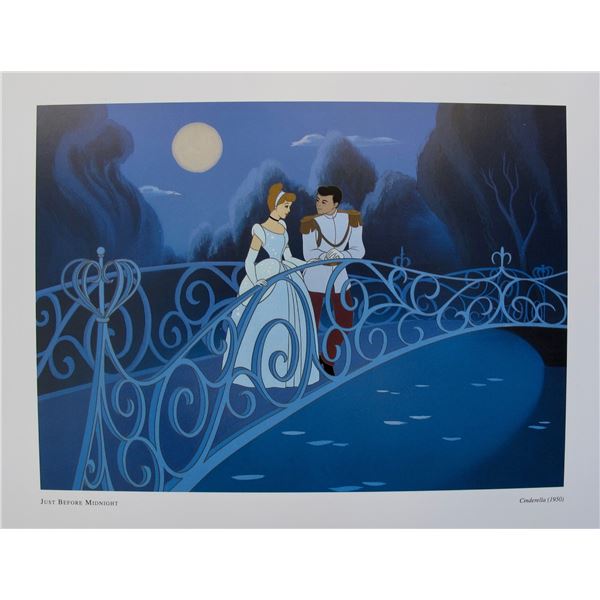 DISNEY CINDERELLA and the PRINCE Lithograph