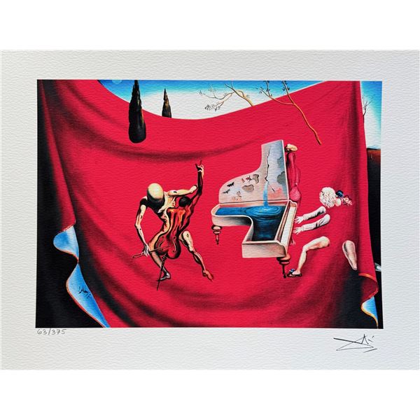 Salvador Dali MUSICAL TEMPEST Facsimile Signed & Numbered Giclee