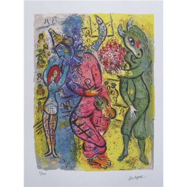 Marc Chagall CIRCUS II Limited Edition Facsimile Signed Giclee