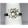 Image 1 : Sparkling 3ct White Fire Moissanite Ring