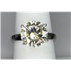 Image 4 : Sparkling 3ct White Fire Moissanite Ring