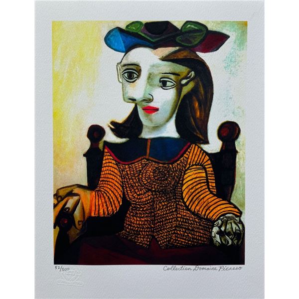 Pablo Picasso SEATED LADY IN BROWN Estate Signed Limited Edition Giclee