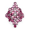 Image 3 : Sterling Silver 7.52ctw Rhodolite Ring