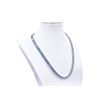 Image 1 : 18KT White Gold Plated 69ctw Lab Created Russian Alexandrite Necklace
