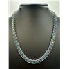 Image 4 : 18KT White Gold Plated 69ctw Lab Created Russian Alexandrite Necklace