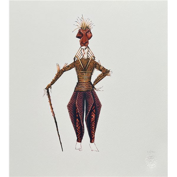 Disney LION KING BROADWAY SCAR Limited Edition Giclee Animation Concept Art