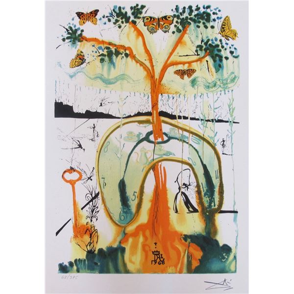Salvador Dali MAD TEA PARTY Facsimile Signed & Numbered Giclee ALICE IN WONDERLAND