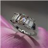 Image 3 : Sparkling 3.05ct VVs1 D-E Fire Moissanite Ring