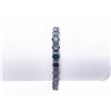 Image 3 : Plated 18KT White Gold 27ctw Russian Color Change Simulated Alexandrite Bracelet