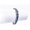Image 5 : Plated 18KT White Gold 27ctw Russian Color Change Simulated Alexandrite Bracelet