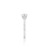 Image 4 : 14KT White Gold 1.23ct F Color Lab Diamond Ring