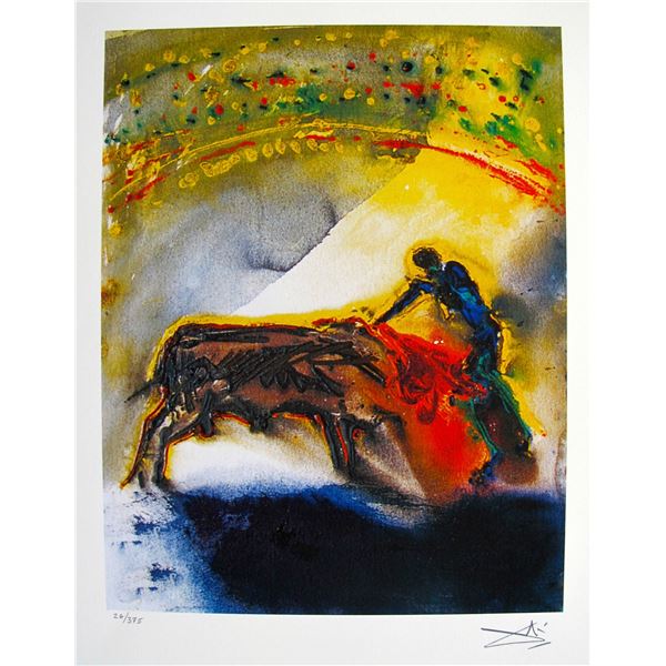 Salvador Dali THE BULLFIGHT Facsimile Signed & Numbered Giclee