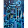 Image 1 : DISNEY HAUNTED MANSION RIDE Art Giclee on Canvas by Joey Chou