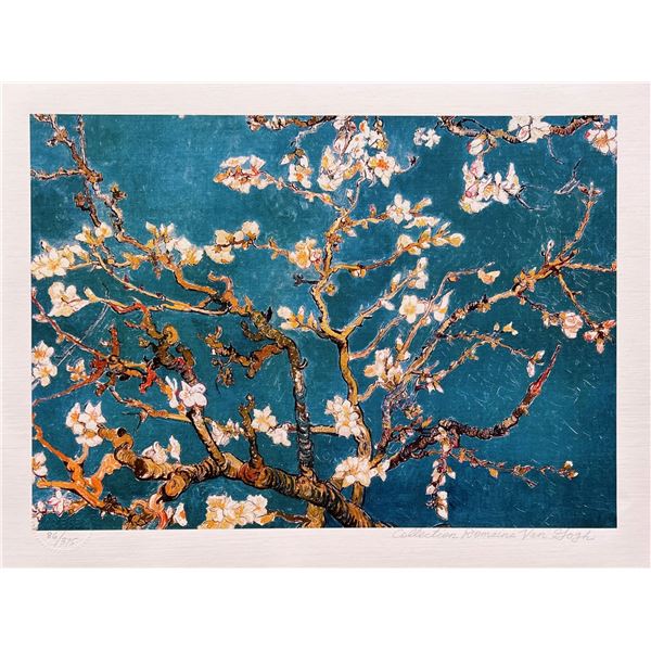 Vincent Van Gogh BLUE ALMOND BLOSSOMS Estate Signed Limited Edition Giclee