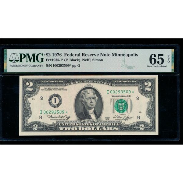 1976 $2 STAR Minneapolis FRN PMG 65EPQ
