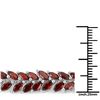 Image 3 : Plated 18KT White Gold 18.40ctw Garnet Bracelet