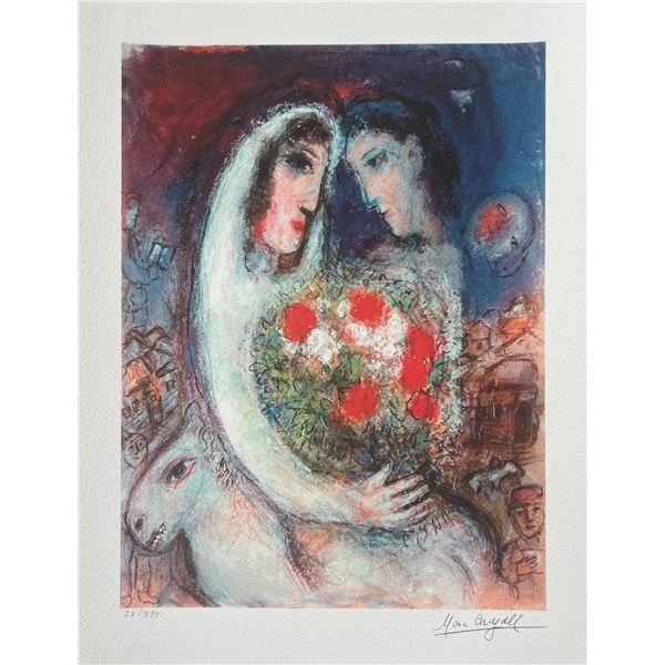 Marc Chagall MARRIAGE Limited Edition Facsimile Signed Giclee