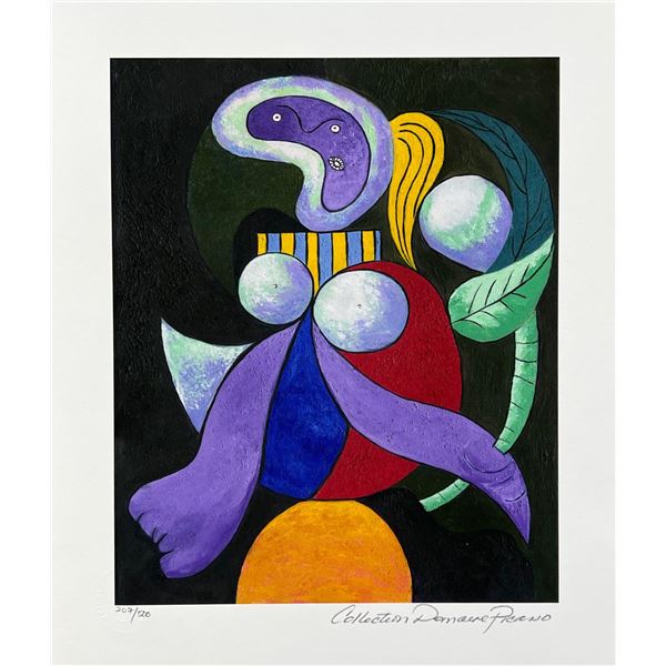 Pablo Picasso WOMAN WITH A FLOWER Estate Signed Limited Edition Giclee