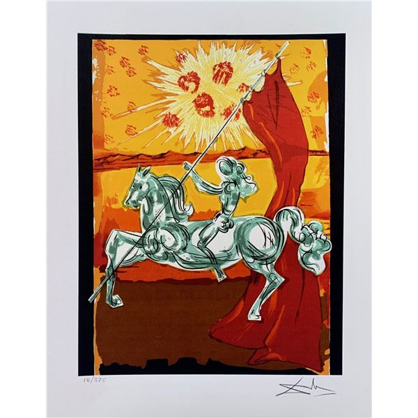Salvador Dali WILFRED OF IVANHOE Facsimile Signed Limited Edition Giclee
