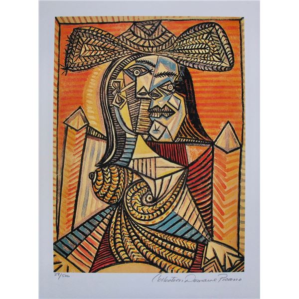 Pablo Picasso WOMAN IN HAT Estate Signed Limited Edition Giclee