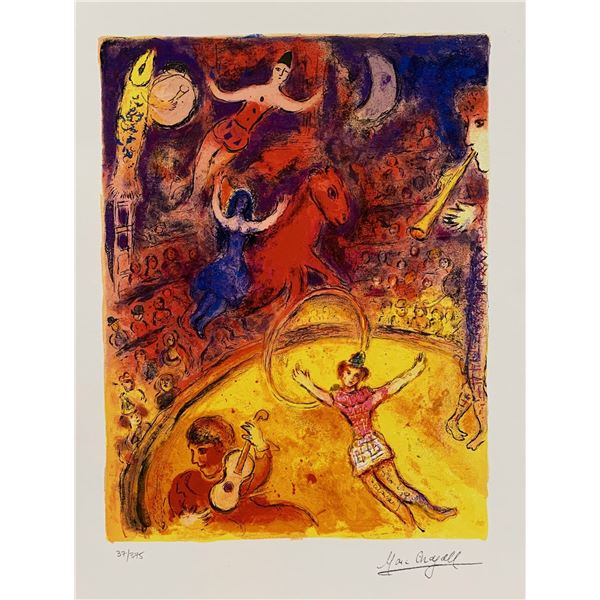 Marc Chagall CIRCUS Limited Edition Facsimile Signed Giclee