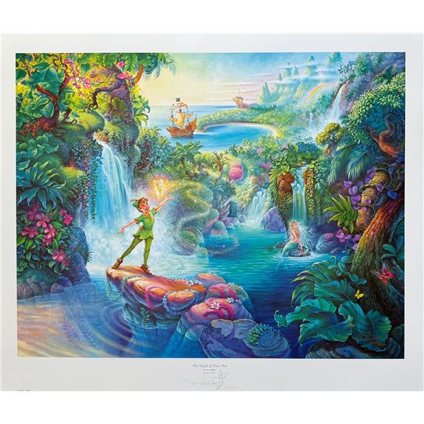 Tom duBois MAGIC OF PETER PAN Hand Signed Limited Edition Lithograph