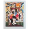 Image 1 : Pablo Picasso GIRL IN COLORFUL DRESS Estate Signed Limited Edition Giclee
