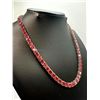 Image 4 : 18KT White Gold Plated 69ctw Simulated Padpaparacha Sapphire Necklace