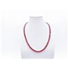 Image 5 : 18KT White Gold Plated 69ctw Simulated Padpaparacha Sapphire Necklace