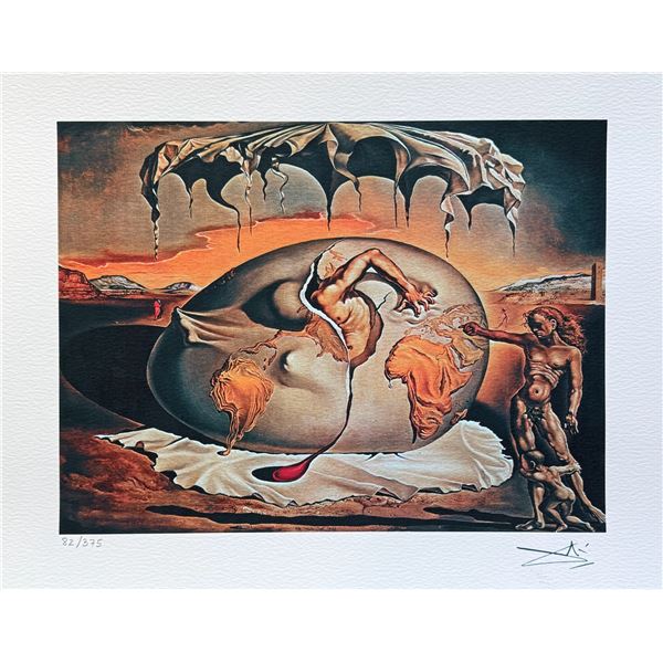 Salvador Dali GEOPOLITICAL CHILD Facsimile Signed & Numbered Giclee