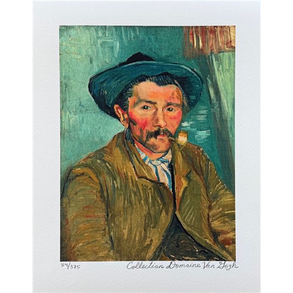 Vincent Van Gogh THE SMOKER Estate Signed Limited Edition Giclee