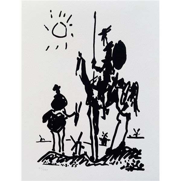 Pablo Picasso DON QUIXOTE Limited Edition Facsimile Signed Giclee